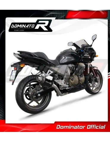 Silencieux slip-on homologué Dominator GP1 Noir pour Kawasaki Z750 (2004-2006)