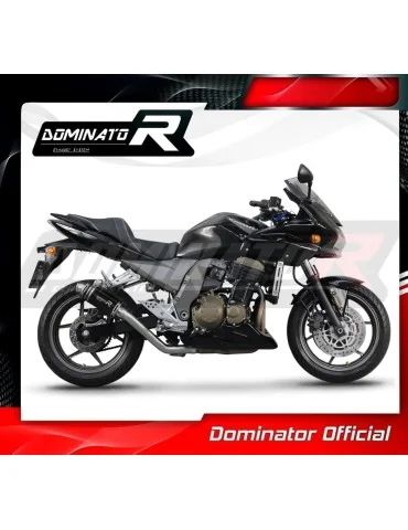 Silencieux slip-on homologué Dominator GP1 Noir pour Kawasaki Z750 (2004-2006)