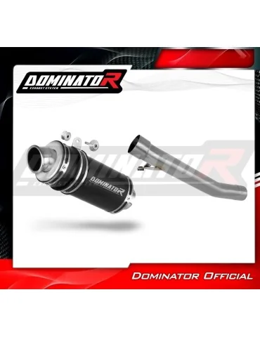 Silencieux slip-on Dominator GP1 Noir pour Suzuki GSXF 750 (1998-2006)
