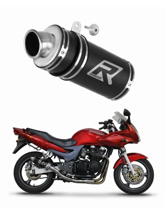 Silencieux bolt-on Dominator GP1 Noir pour Kawasaki ZR7 / ZR7S (1999-2004)