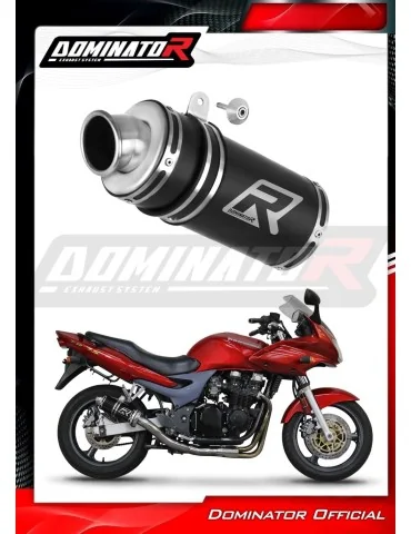 Silencieux bolt-on Dominator GP1 Noir pour Kawasaki ZR7 / ZR7S (1999-2004)