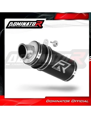 Silencieux bolt-on Dominator GP1 Noir pour Kawasaki ZR7 / ZR7S (1999-2004)