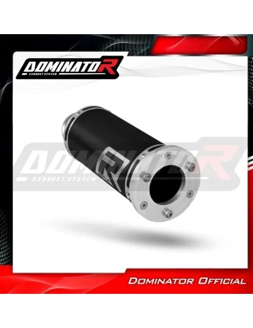 Silencieux bolt-on Dominator GP1 Noir pour Kawasaki ZR7 / ZR7S (1999-2004)
