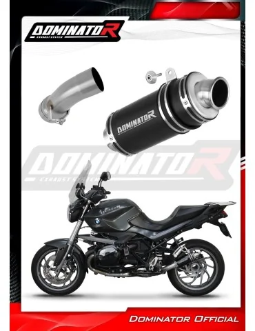 Silencieux slip-on Dominator GP1 Noir pour BMW R1200R (2010-2014)