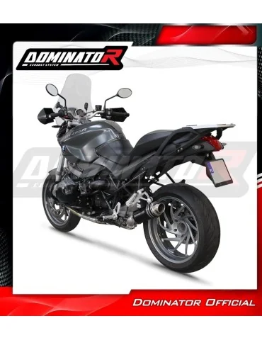Silencieux slip-on Dominator GP1 Noir pour BMW R1200R (2010-2014)