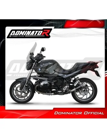 Silencieux slip-on Dominator GP1 Noir pour BMW R1200R (2010-2014)