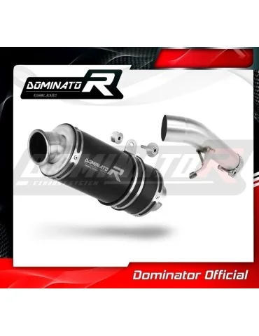 Silencieux slip-on Dominator GP1 Noir pour Suzuki GSF 650 Bandit N / S (2007-2016)