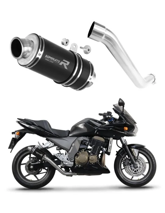 Silencieux slip-on Dominator GP1 Noir pour Kawasaki Z750 (2004-2006)