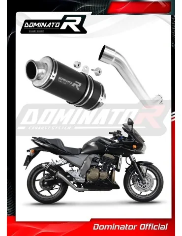 Silencieux slip-on Dominator GP1 Noir pour Kawasaki Z750 (2004-2006)