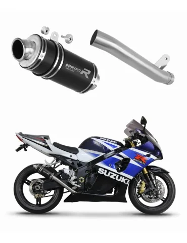 Silencieux slip-on Dominator GP1 Noir pour Suzuki GSXR 1000 K1 - K4 (2001-2004)