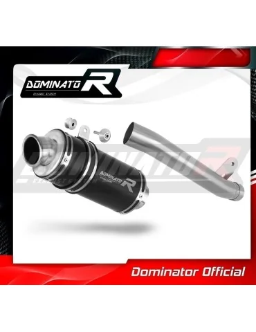 Silencieux slip-on Dominator GP1 Noir pour Suzuki GSXR 1000 K1 - K4 (2001-2004)