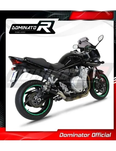 Silencieux slip-on Dominator GP1 Noir pour Suzuki GSF 1250 N / S Bandit (2007-2016)