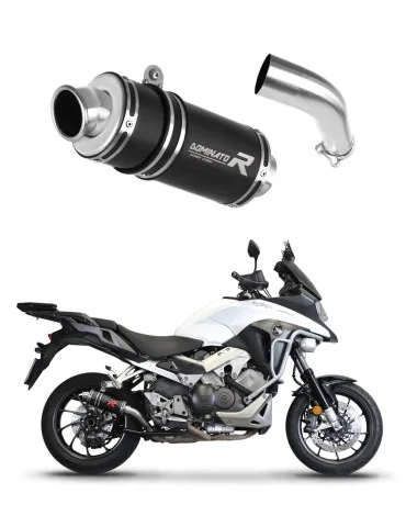 Silencieux slip-on Dominator GP1 Noir pour Honda VFR 800 X Crossrunner (2015-2021)