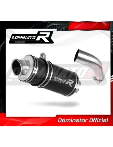 Silencieux slip-on Dominator GP1 Noir pour Honda VFR 800 X Crossrunner (2015-2021)