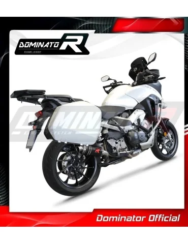 Silencieux slip-on Dominator GP1 Noir pour Honda VFR 800 X Crossrunner (2015-2021)
