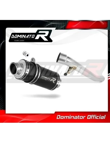Silencieux slip-on Dominator GP1 Noir pour Suzuki GSF 650 Bandit N / S (2005-2006)