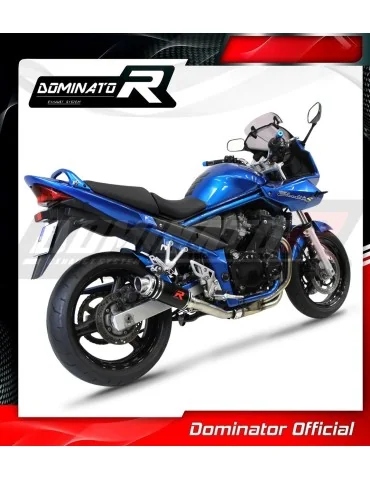 Silencieux slip-on Dominator GP1 Noir pour Suzuki GSF 650 Bandit N / S (2005-2006)
