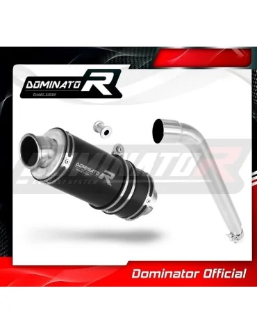Silencieux slip-on Dominator GP1 Noir pour Honda XL 125 V Varadero (2001-2006)