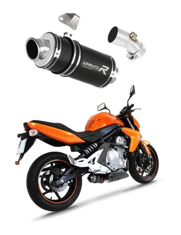 Silencieux slip-on Dominator GP1 Noir pour Kawasaki ER - 6 N / F 650 (2009-2011)