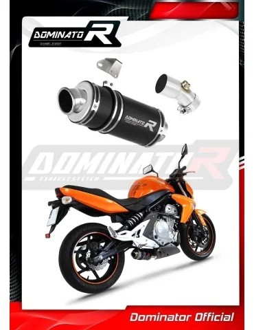 Silencieux slip-on Dominator GP1 Noir pour Kawasaki ER - 6 N / F 650 (2009-2011)