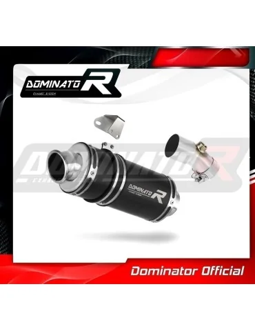 Silencieux slip-on Dominator GP1 Noir pour Kawasaki ER - 6 N / F 650 (2009-2011)