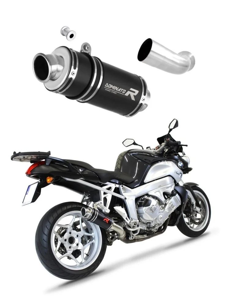 Silencieux slip-on Dominator GP1 Noir pour BMW K1200R (2005-2009)