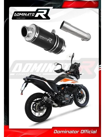 Silencieux slip-on Dominator GP1 Noir pour KTM 390 Adventure (2020-2024)