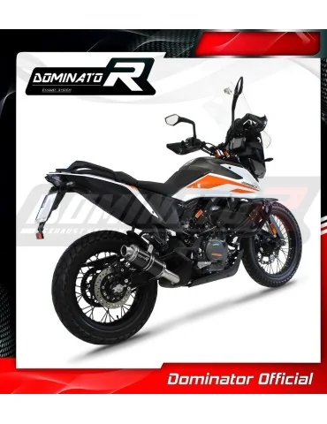 Silencieux slip-on Dominator GP1 Noir pour KTM 390 Adventure (2020-2024)