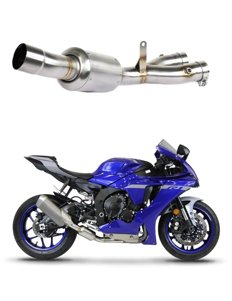 Décatalyseur inox Dominator EX pour Yamaha YZF R1 1000 RN65 2020-2024