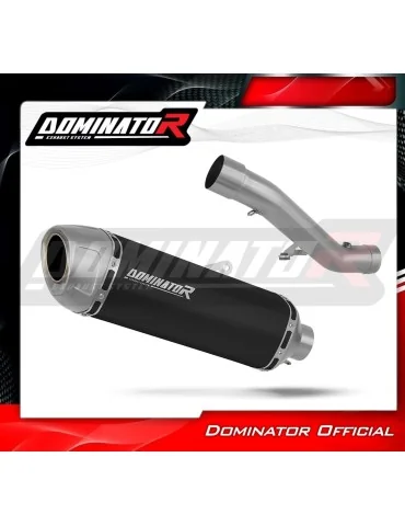 Silencieux slip-on Dominator S6 Noir pour Honda CBR 600 F4i (2001-2006)