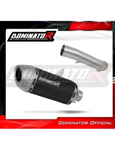 Silencieux slip-on Dominator S6 Noir pour Suzuki GSX-S 750 (2017-2020)