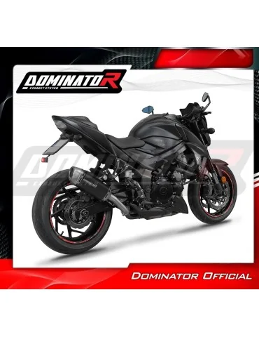 Silencieux slip-on Dominator S6 Noir pour Suzuki GSX-S 750 (2017-2020)
