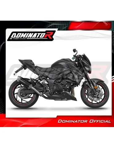Silencieux slip-on Dominator S6 Noir pour Suzuki GSX-S 750 (2017-2020)