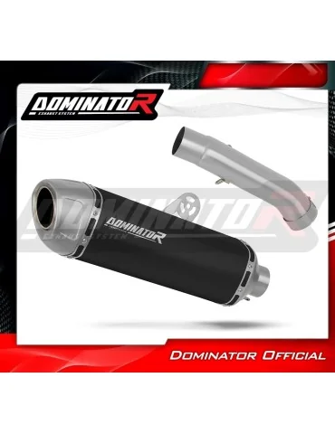 Silencieux slip-on Dominator S6 Noir pour BMW F900 GS (2024-2026)
