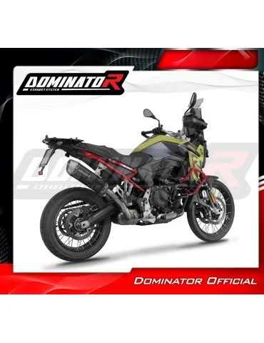 Silencieux slip-on Dominator S6 Noir pour BMW F900 GS (2024-2026)
