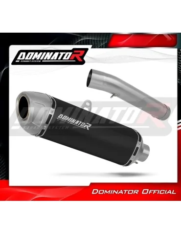 Silencieux slip-on Dominator S6 Noir pour Yamaha YZF R6 (2003-2005)