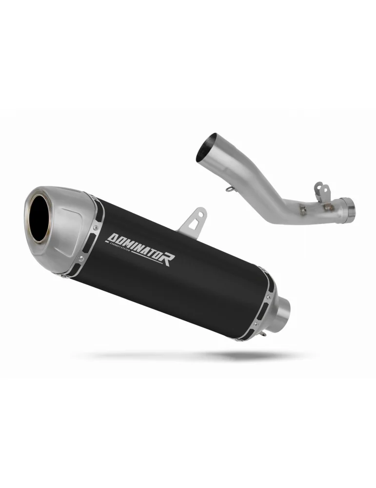 Silencieux slip-on Dominator S6 Noir pour Suzuki GSXR 1000 K9 L0 L1 côté droit (2009-2011)
