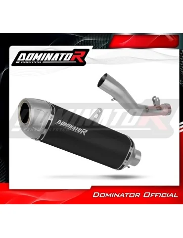 Silencieux slip-on Dominator S6 Noir pour Suzuki GSXR 1000 K9 L0 L1 côté droit (2009-2011)