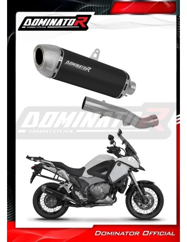 Silencieux slip-on Dominator S6 Noir pour Honda VFR 1200X Crosstourer (2012-2020)