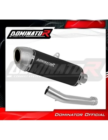 Silencieux slip-on Dominator S6 Noir pour Yamaha YZF R1 1000 RN04 (2000-2001)