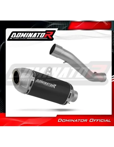 Silencieux slip-on Dominator S6 Noir Shorty pour Honda CBR 600 F4i Sport (2001-2006)