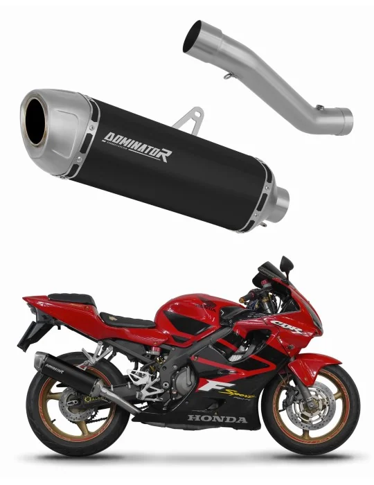Silencieux slip-on Dominator S6 Noir pour Honda CBR 600 F4i Sport (2001-2006)