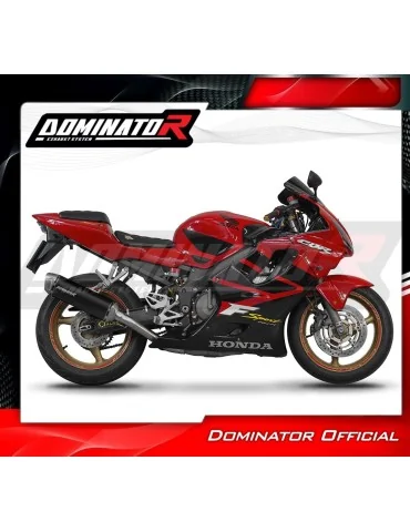 Silencieux slip-on Dominator S6 Noir pour Honda CBR 600 F4i Sport (2001-2006)