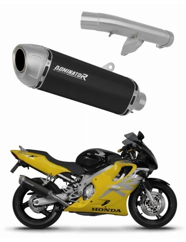 Silencieux slip-on Dominator S6 Noir pour Honda CBR 600 F4 (1999-2000)
