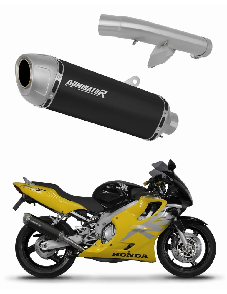 Silencieux slip-on Dominator S6 Noir pour Honda CBR 600 F4 (1999-2000)