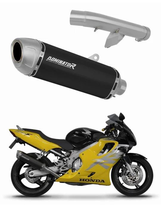 Silencieux slip-on Dominator S6 Noir pour Honda CBR 600 F4 (1999-2000)
