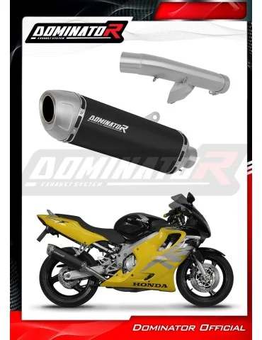 Silencieux slip-on Dominator S6 Noir pour Honda CBR 600 F4 (1999-2000)