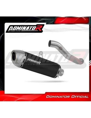 Silencieux slip-on Dominator S6 Noir pour Yamaha YZF R1 1000 RN09 (2002-2003)