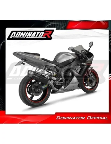 Silencieux slip-on Dominator S6 Noir pour Yamaha YZF R1 1000 RN09 (2002-2003)