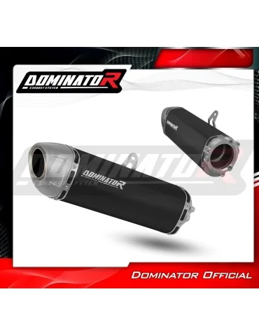 Silencieux bolt-on Dominator S6 Noir pour Honda CBR 954 (2002-2003)